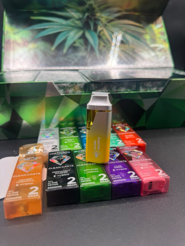 CLEAN CARTS V2 DISPOSABLE LIQUID DIAMONDS + LIVE