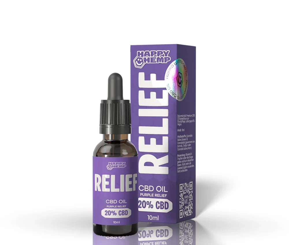 Happy Hemp® CBD-olie Purple Relief 20%