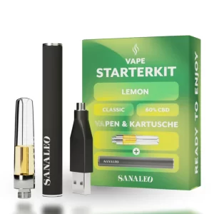 Sanaleo CBD VaPen 60% Starterkit Lemon - 0,5 ml