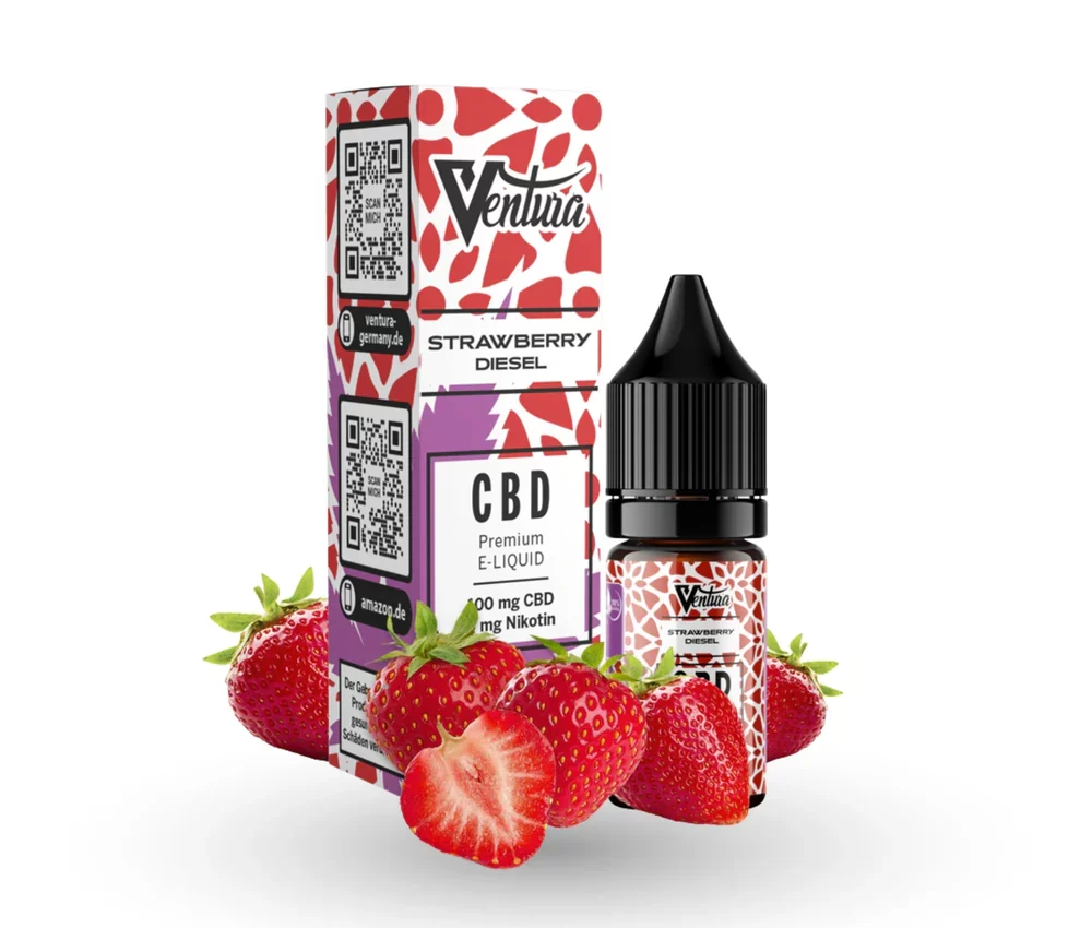 Ventura CBD Liquid 600mg - Strawberry Diesel