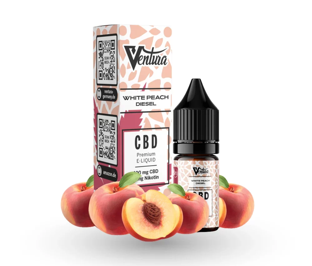 Ventura CBD Liquid 600mg - White Peach Diesel