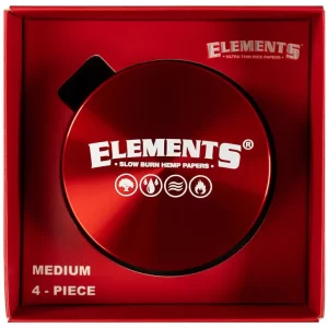 Elements Red Grinder Medium - 4-delige set